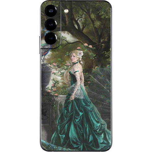 Woman with Peacocks by Nene Thomas Galaxy S22 Plus Skin